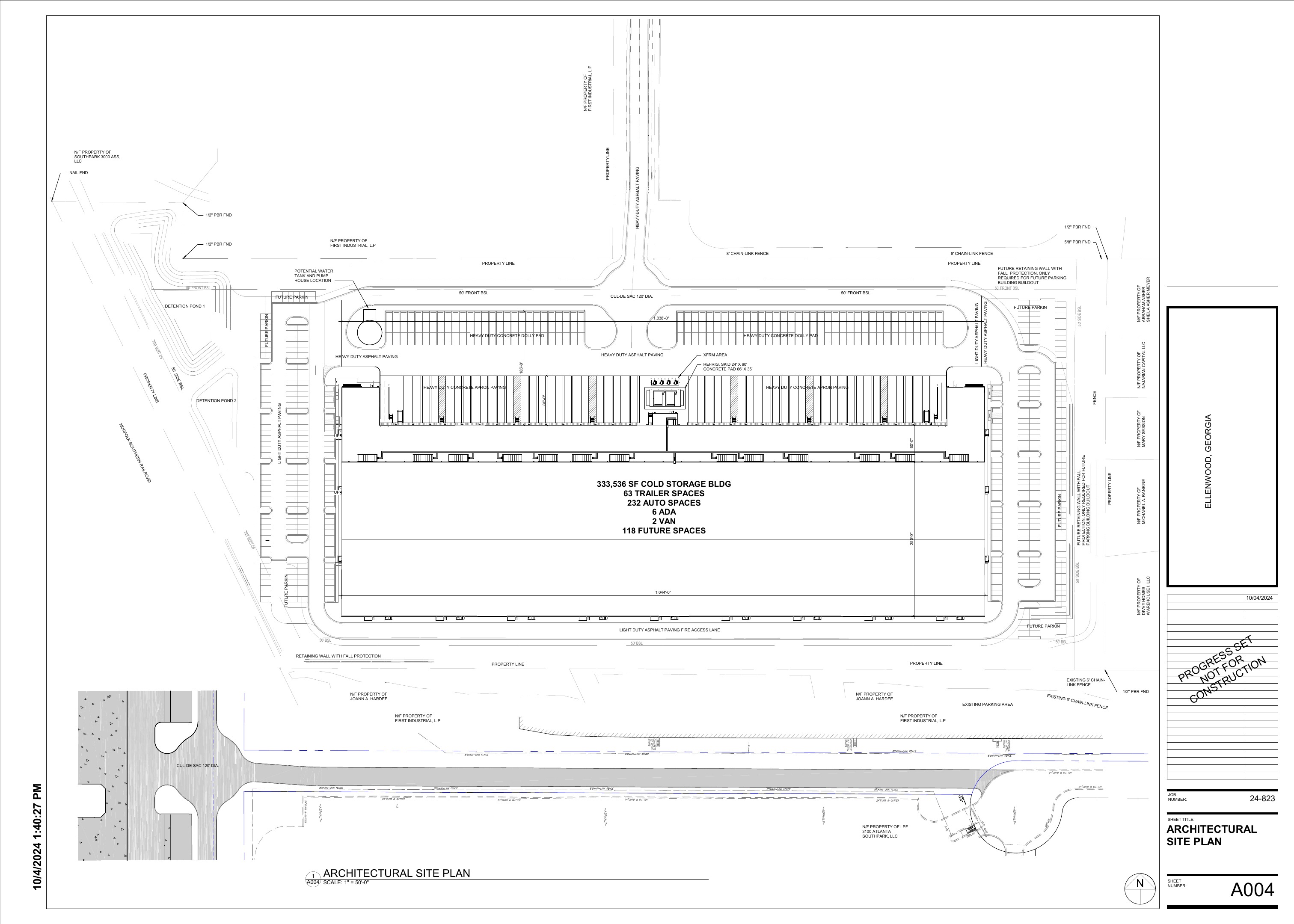 Ellenwood architectural site plan