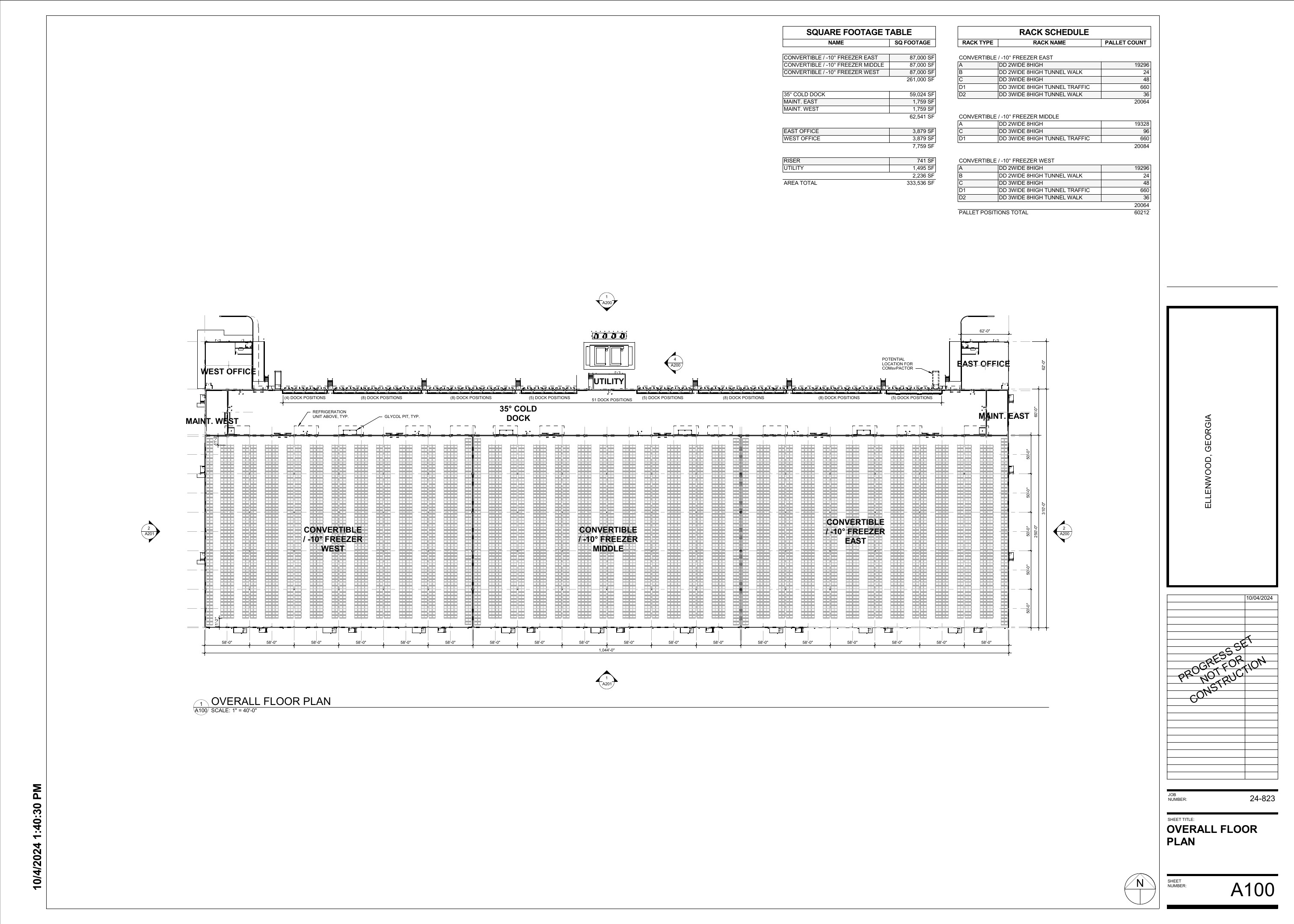 Ellenwood rack plan and square footage study